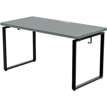 オフィスデスク ハイグレード天板 電源タップ付き 幅100/120/140cm 奥行70cm YAMAZEN(山善)