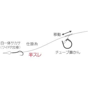 TN-22r 移動鼻かん仕掛(半スレ) OWNER(オーナーばり)