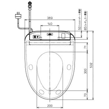 TCF8CF55#NW1 ウォシュレット KFシリーズ 1台 TOTO 【通販モノタロウ】