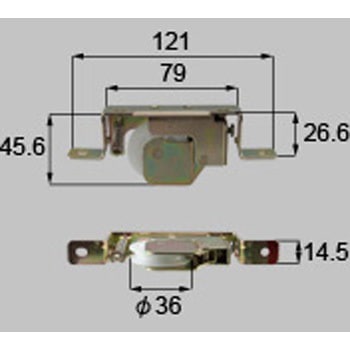 起倒式戸車(Φ36)(部品) トステム(LIXIL)