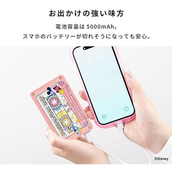ディズニー/ピクサーキャラクター モバイル充電器5000mAh Hamee(ハミィ)