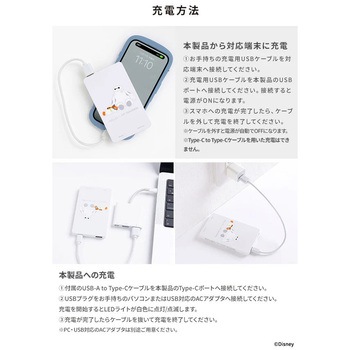 ディズニー/ピクサーキャラクター モバイル充電器5000mAh Hamee(ハミィ)