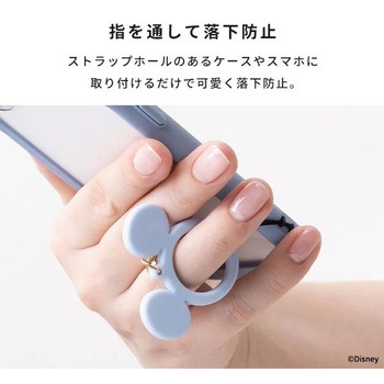 ディズニーキャラクター シリコンリングストラップ Hamee(ハミィ)