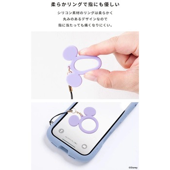 ディズニーキャラクター シリコンリングストラップ Hamee(ハミィ)