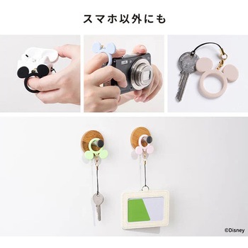 ディズニーキャラクター シリコンリングストラップ Hamee(ハミィ)