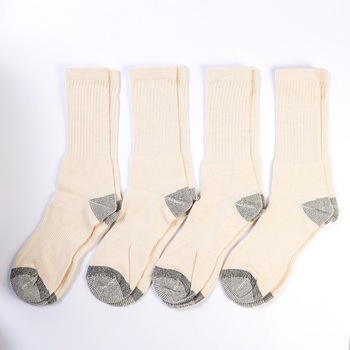 「消臭」のびのび先丸靴下4足組キナリ ハヤシ[靴下]