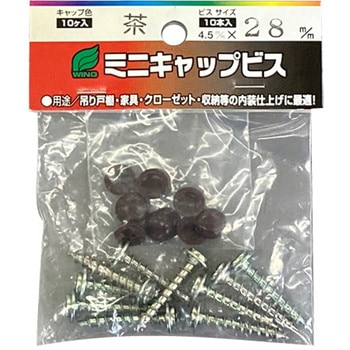 ミニキャップビス〈ビニール袋入〉 ウイング