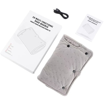 一人用USBホットマットグレー102315 CRECOTE