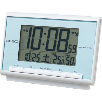Radio wave digital clock SEIKO Table Clocks - Mass (g): 180, Dimensions  (cm): 85×120×48, Battery: AA (manganese) x 2, Battery Life: About 1 year |  MonotaRO Vietnam
