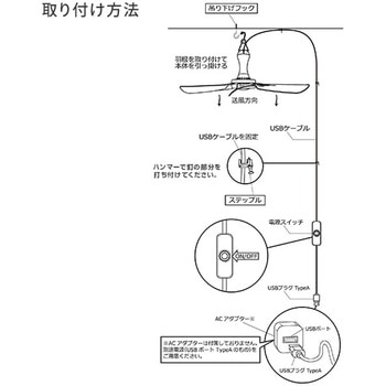 シーリングファン 吊り下げ - 日本電興