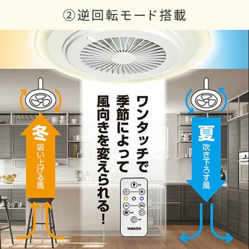 LEDシーリングファン YAMAZEN(山善)
