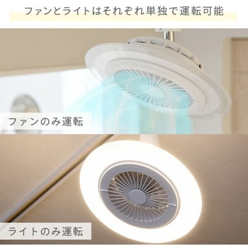 FFLC-60VR LEDシーリングファン YAMAZEN(山善) 調色の可否3段階 色温度