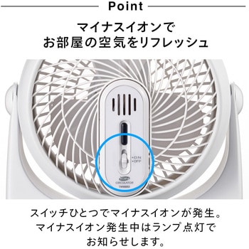 マイナスイオン発生サーキュレーター ツインバード