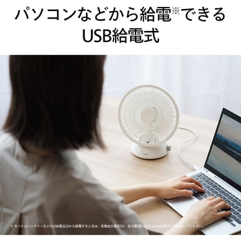 USB給電デスクファン ツインバード