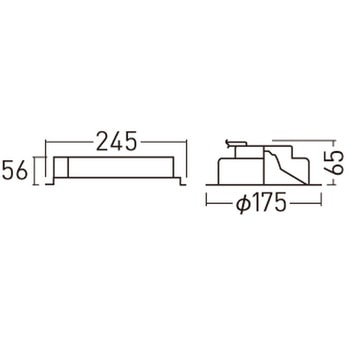 天井埋込型  ダウンライト 浅型9H  光源遮光角15度 調光タイプ(ライコン別売) LiBecoM(リベコム) コンパクト形蛍光灯FHT32形1灯器具相当 - Panasonic(パナソニック)