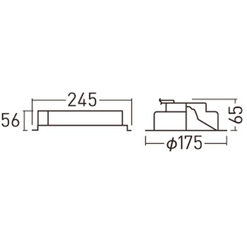 天井埋込型  ダウンライト 浅型9H  光源遮光角15度 調光タイプ(ライコン別売) LiBecoM(リベコム) コンパクト形蛍光灯FHT32形1灯器具相当 - Panasonic(パナソニック)