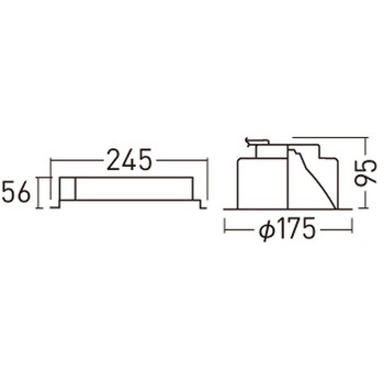 天井埋込型  ダウンライト 浅型10H  光源遮光角30度 調光タイプ(ライコン別売) LiBecoM(リベコム) コンパクト形蛍光灯FHT32形1灯器具相当 - Panasonic(パナソニック)