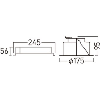 天井埋込型  ダウンライト 浅型10H  光源遮光角30度 調光タイプ(ライコン別売) LiBecoM(リベコム) コンパクト形蛍光灯FHT32形1灯器具相当 - Panasonic(パナソニック)