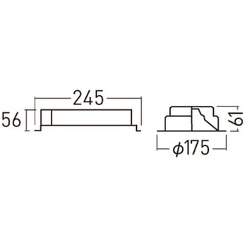 天井埋込型  ダウンライト 浅型9H  光源遮光角15度 調光タイプ(ライコン別売) LiBecoM(リベコム) CDM-R70形1灯器具相当 Panasonic(パナソニック)