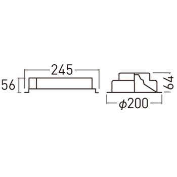 天井埋込型  ダウンライト 浅型9H  光源遮光角15度 調光タイプ(ライコン別売) LiBecoM(リベコム) CDM-R70形1灯器具相当 Panasonic(パナソニック)