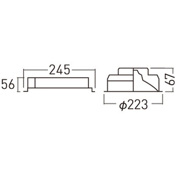 天井埋込型  ダウンライト 浅型9H  光源遮光角15度 調光タイプ(ライコン別売) LiBecoM(リベコム) CDM-R70形1灯器具相当 Panasonic(パナソニック)