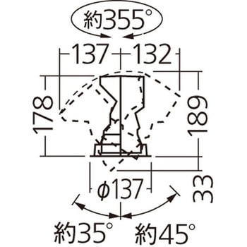 天井埋込型  ユニバーサルダウンライト   調光タイプ(ライコン別売) LiBecoM(リベコム) HID70形1灯器具相当 Panasonic(パナソニック)