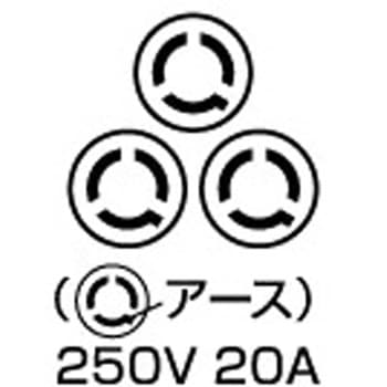 単相200Vロック(引掛)式ドラム 日動工業