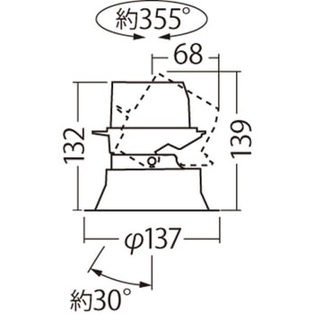 天井埋込型  ユニバーサルダウンライト  光源遮光角30度 調光タイプ(ライコン別売) TOLSO(トルソー) LiBecoM(リベコム) HID35形1灯器具相当 Panasonic(パナソニック)