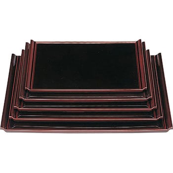 宴盆 SS塗 ノンスリップ加工(溜底黒塗) 若泉漆器