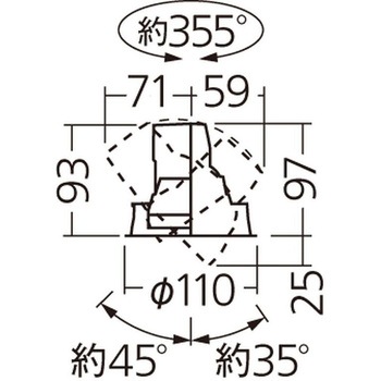 天井埋込型 高効率シリーズ ユニバーサルダウンライト リベコム調光 本体のみ 【受注生産品】 Panasonic(パナソニック)