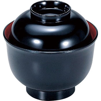 美里吸椀(黒内朱) 若泉漆器