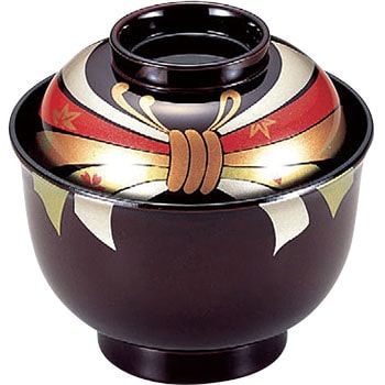 美里吸椀(溜新のし) 若泉漆器