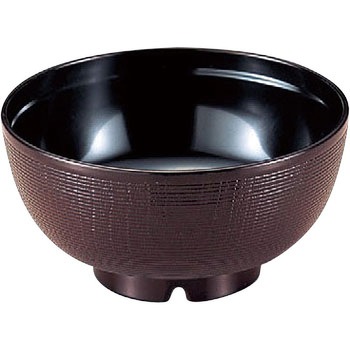 ニュー千筋ケヤキ椀(通気穴付) 若泉漆器