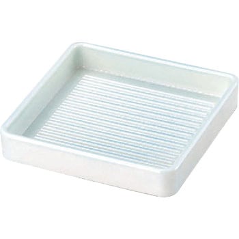 ABS角肉皿(白塗) - 若泉漆器