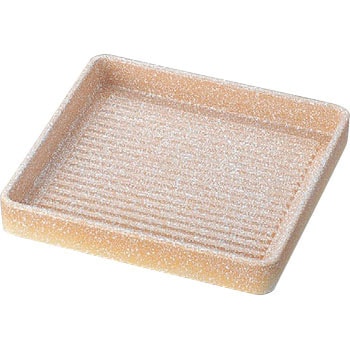 ABS角肉皿(赤志野) 若泉漆器