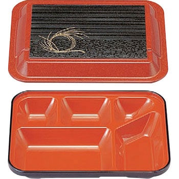 T-187(深型)(大)長手副食弁当 若泉漆器