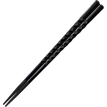 ノミ彫亀甲先端角箸 若泉漆器
