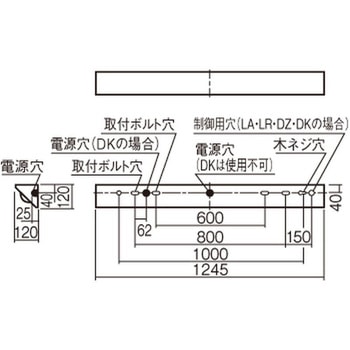 天井直付型 一体型 LED ベースライト コーナーライト 環境特化タイプ 【受注生産品】 Panasonic(パナソニック)