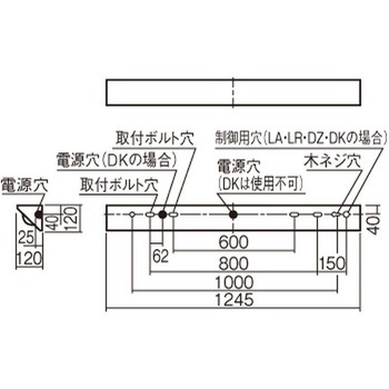 天井直付型 一体型 LED ベースライト コーナーライト 環境特化タイプ 【受注生産品】 Panasonic(パナソニック)