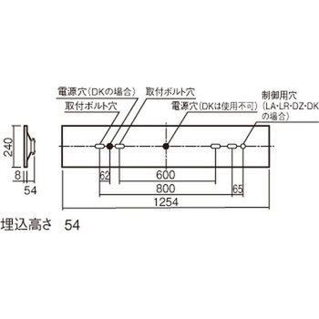 天井埋込型 一体型 LED ベースライト 下面開放型 環境特化タイプ 【受注生産品】 Panasonic(パナソニック)