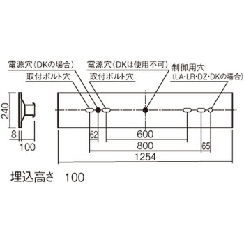 天井埋込型 一体型 LED リニューアル用 ベースライト 下面開放型 環境特化タイプ 【受注生産品】 Panasonic(パナソニック)