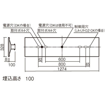 天井埋込型 一体型 LED リニューアル用 ベースライト 下面開放型 環境特化タイプ 【受注生産品】 Panasonic(パナソニック)