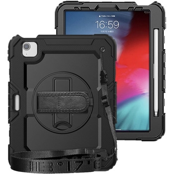 iPad 専用 耐衝撃ケース と 反射防止 保護フィルム セット ipad 11/10/9/8/7 ipad Air 5/4 ipad pro 6/5/4 メディアフューチャー