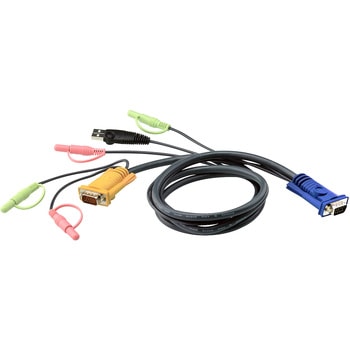1.2m USB KVMケーブル (3 in 1 SPHD &オーディオコネクター付属) ATEN