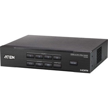 クワッド 4K HDMI→USB-C UVC ビデオスイッチャー ATEN