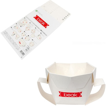 災害備蓄用 折り紙食器beak (ビーク)カップ 奥村印刷