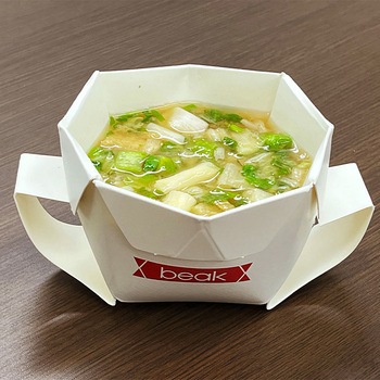 災害備蓄用 折り紙食器beak (ビーク)カップ 奥村印刷