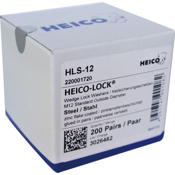 ウェッジロックワッシャー スチール 幅狭 HEICO(ハイコ)