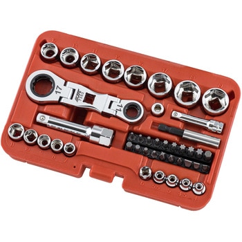 43PCS ダブルエンド首振りラチェットソケットセット JTC