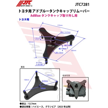 トヨタ用 アドブルータンクキャップリムーバー JTC